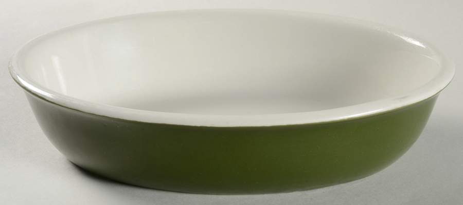 FOREST GREEN 9" Oval Baker by Hall-1