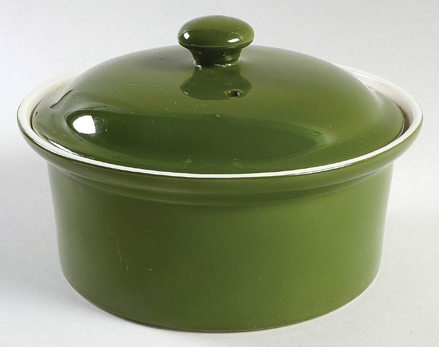 FOREST GREEN 1 Qt Round Covered Casserole by Hall-1