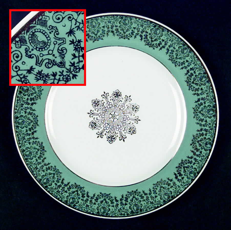 Heritage Luncheon Plate by H Aynsley & Co-1