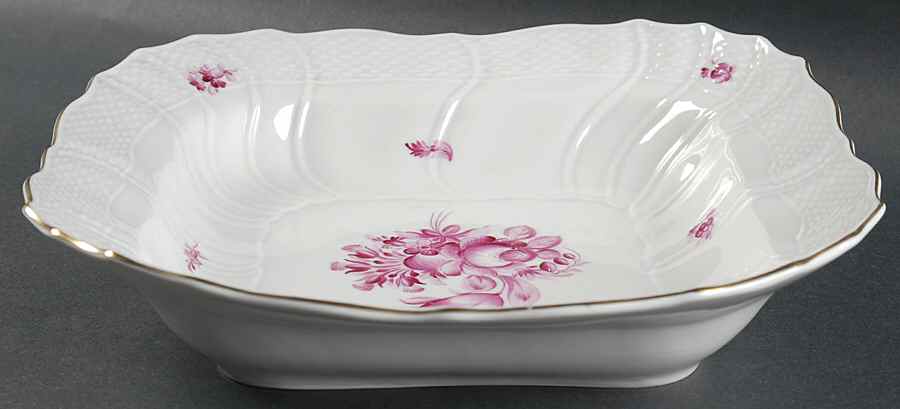 HER27 Large Square Fruit Bowl by Herend-1