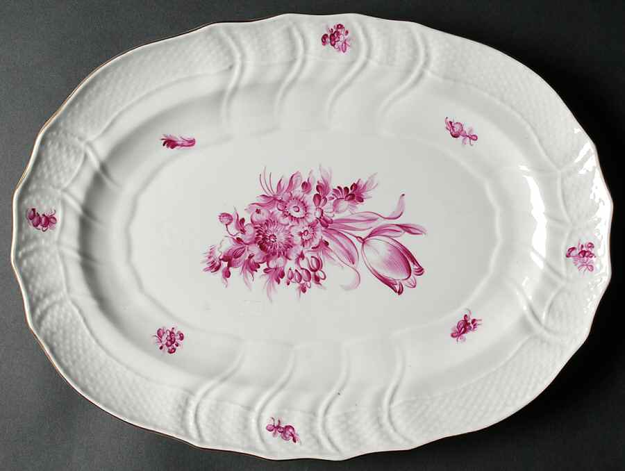 HER27 14" Oval Serving Platter by Herend-1