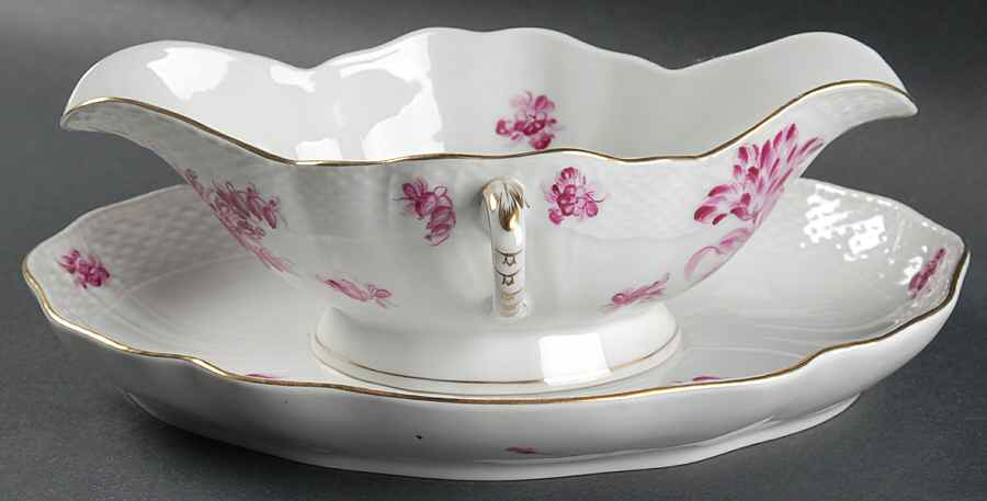 HER27 Gravy Boat & Underplate by Herend-1