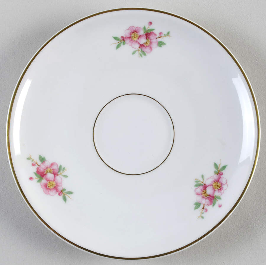 Cherry Blossom Saucer for Flat Cup by Hutschenreuther-1