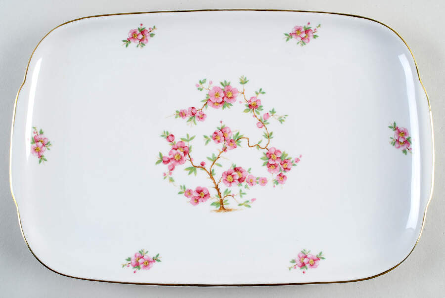 Cherry Blossom 15" Rectangular Serving Platter by Hutschenreuther-1