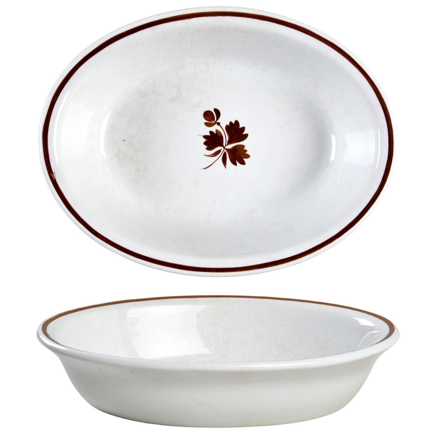 Tea Leaf 8" Oval Vegetable Bowl by Henry Burgess-1