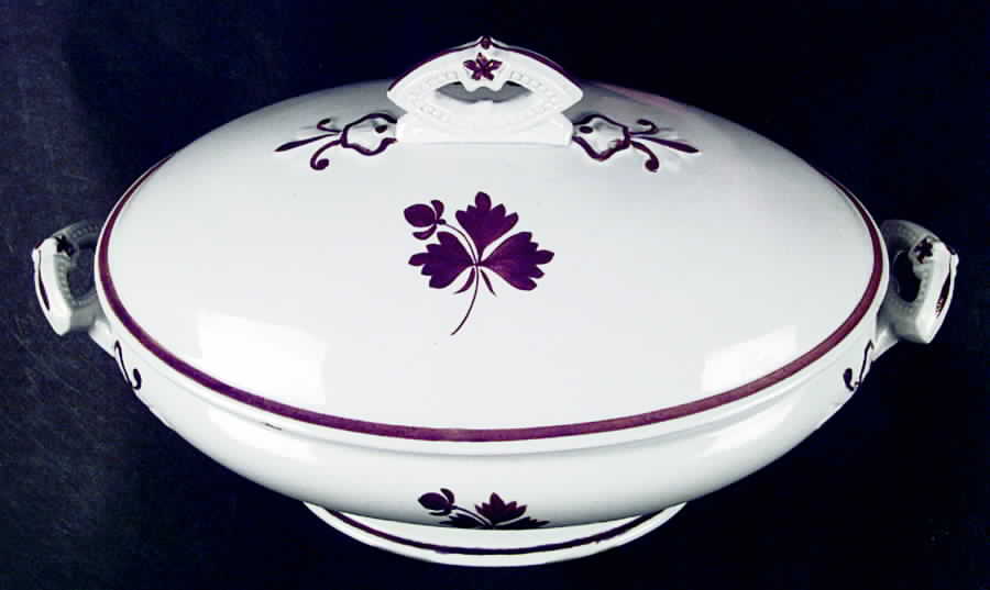 Tea Leaf Oval Covered Vegetable by Henry Burgess-1