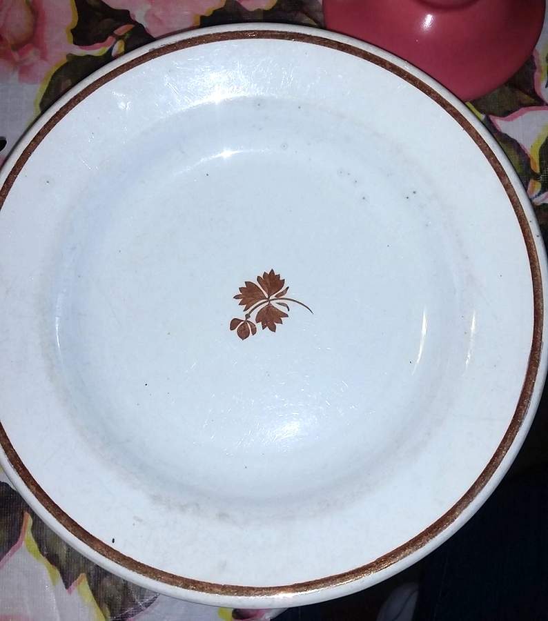 Tea Leaf Rim Soup Bowl by Henry Burgess-1