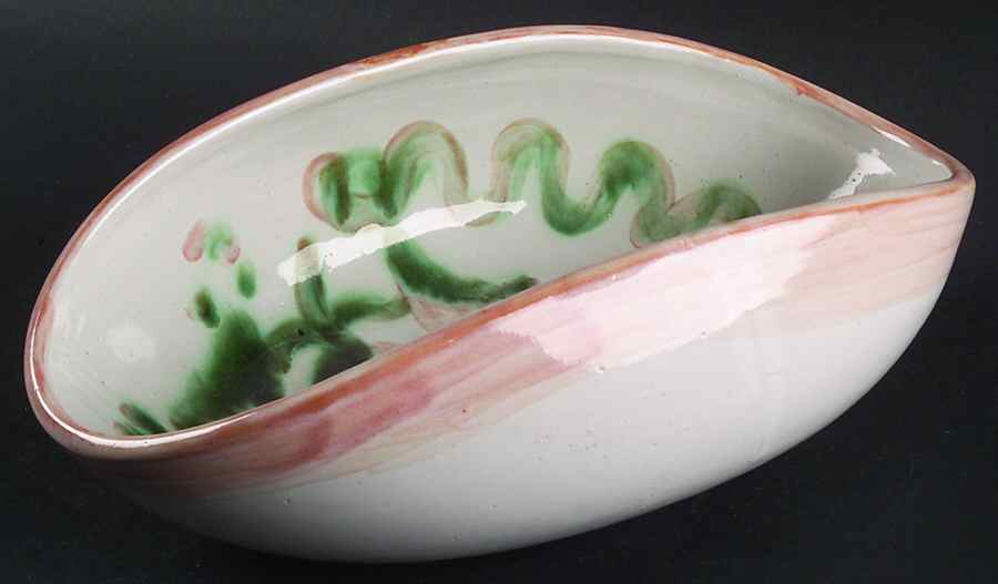 Pear and Grape Pink 9" Bread Basket by M A Hadley-1