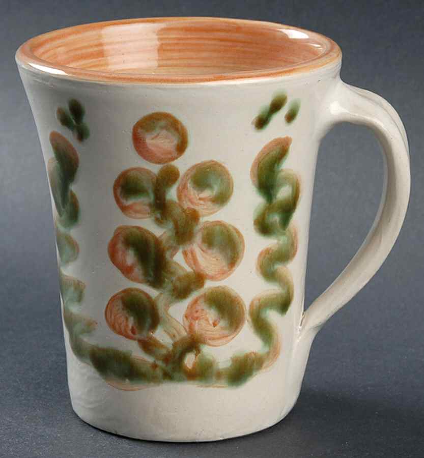 Pear and Grape Pink Grandmug by M A Hadley-1