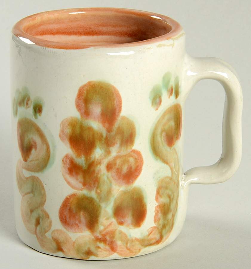 Pear and Grape Pink Mug by M A Hadley-1