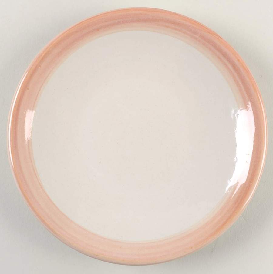Pear and Grape Pink Saucer for Flat Cup by M A Hadley-1
