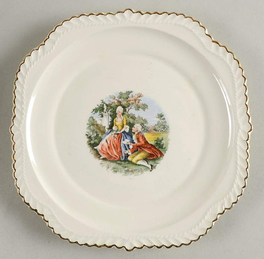HAR86 Square Salad Plate by Harker-1