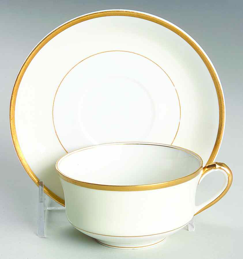 H1469 Flat Cup & Saucer Set by Haviland-1