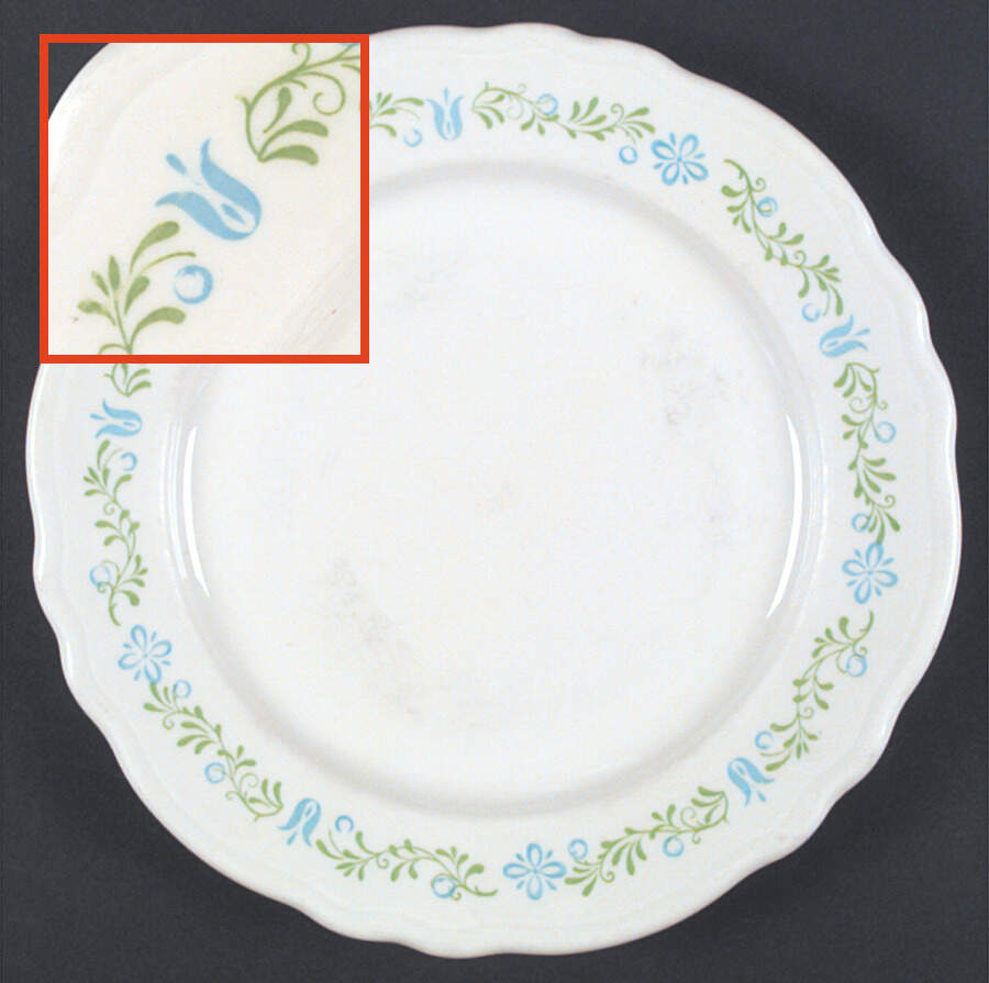 Floral Princess Dinner Plate by Homer Laughlin -1