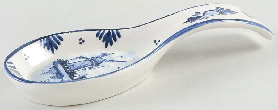 Delfts Blue Spoon Rest/Holder (Holds 1 Spoon) by Holland-1