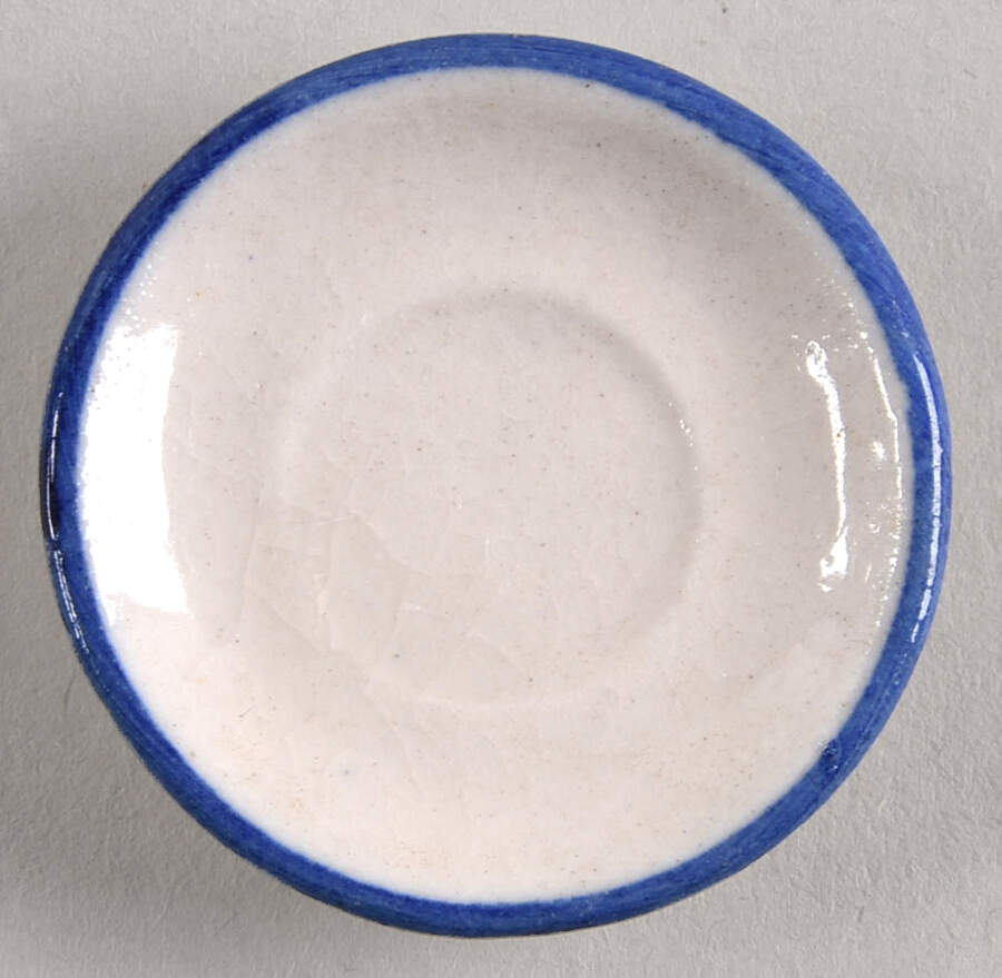 Delfts Blue Miniature Saucer by Holland-1
