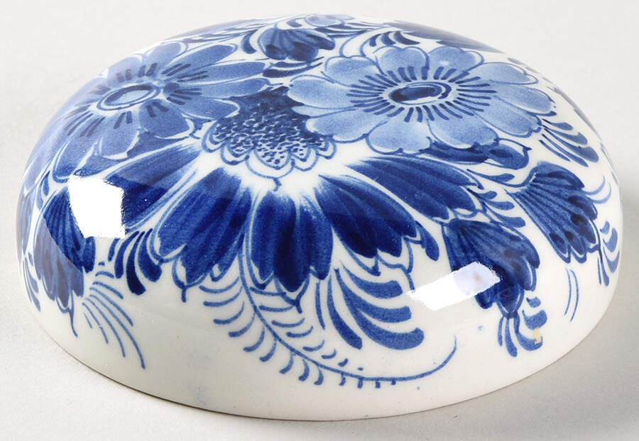 Delfts Blue Lid for Large Ginger Jar by Holland-1