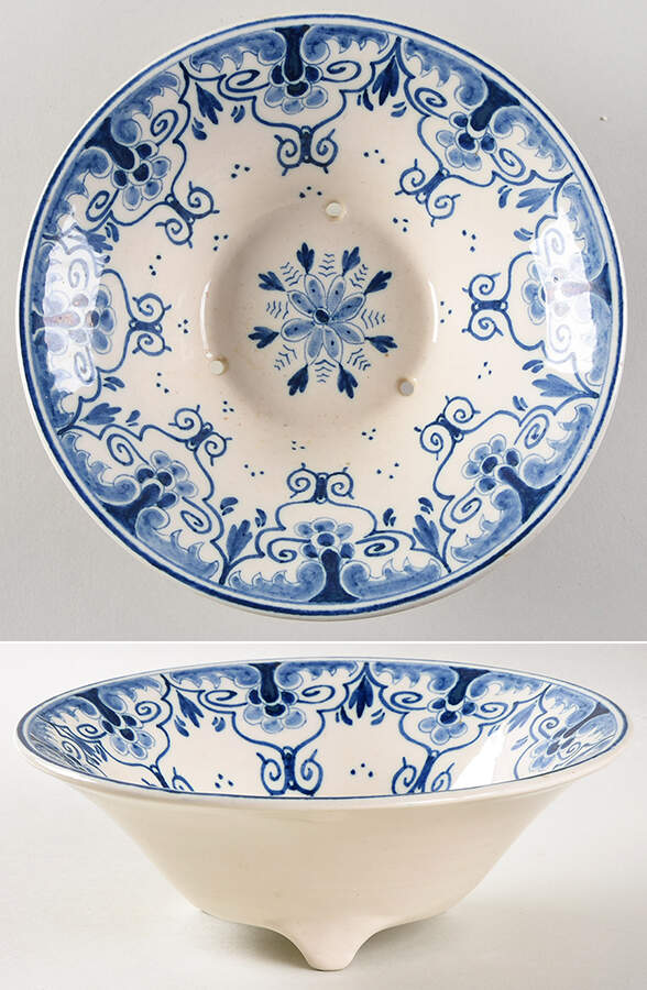Delfts Blue 6" Pierced Berry Bowl by Holland-1