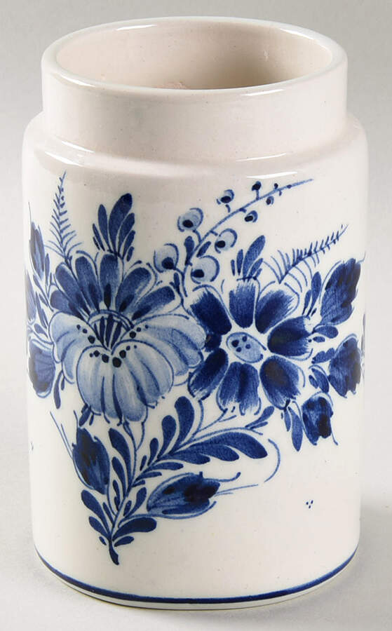 Delfts Blue 5" Storage Jar & Lid by Holland-1