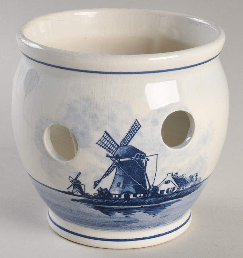 Delfts Blue Flower Bulb Planter by Holland-1