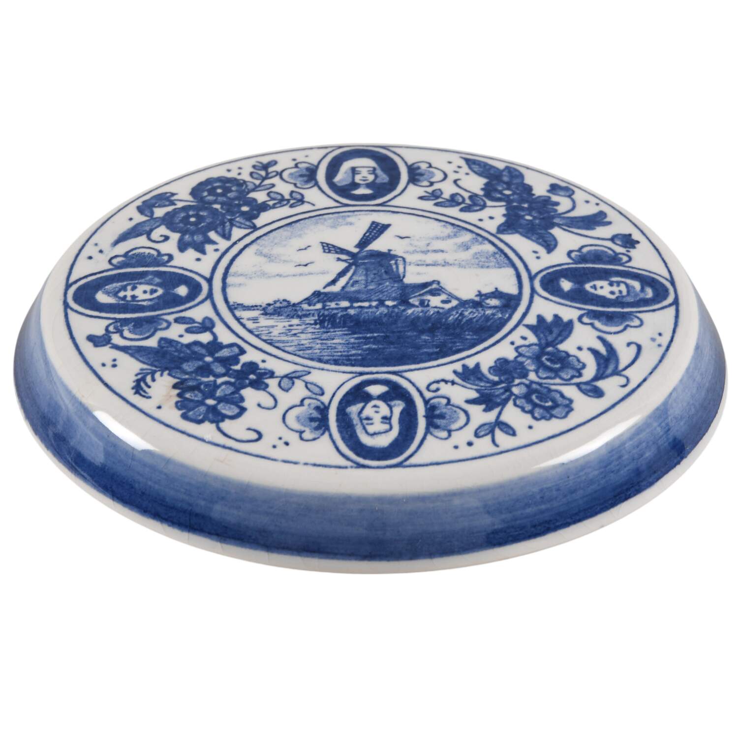 Delfts Blue Lid for Sugar Canister by Holland-1