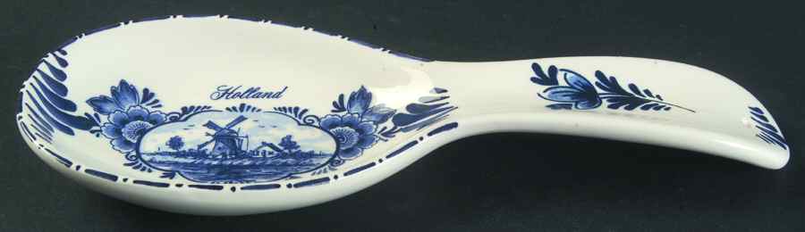 Delfts Blue Spoon Rest/Holder (Holds 1 Spoon) by Holland-1
