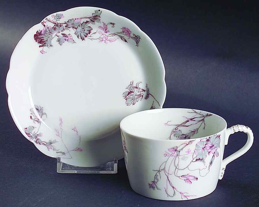 Schleiger 1152-7 Flat Cup & Saucer Set by Haviland-1