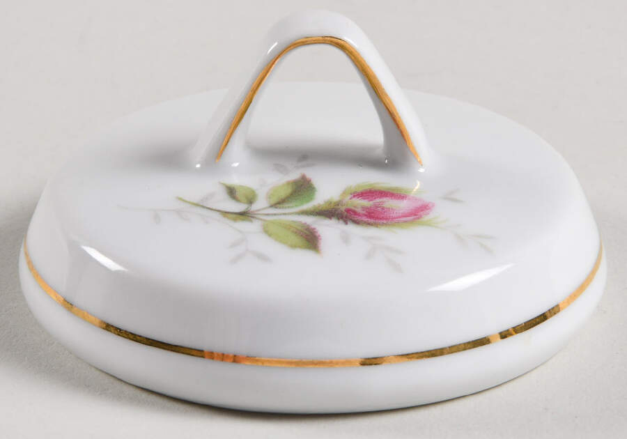 Moss Rose (Smooth) Lid for Sugar Bowl by Hutschenreuther-1