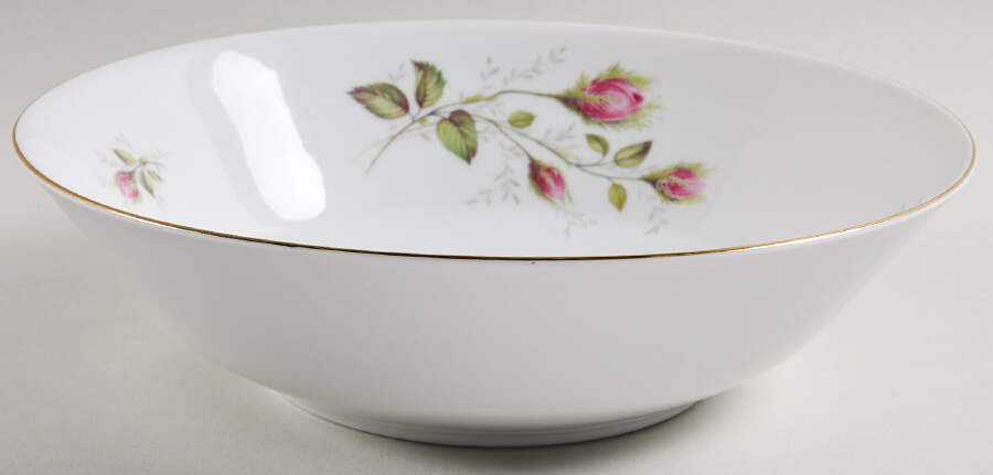 Moss Rose (Smooth) 9" Salad Serving Bowl by Hutschenreuther-1