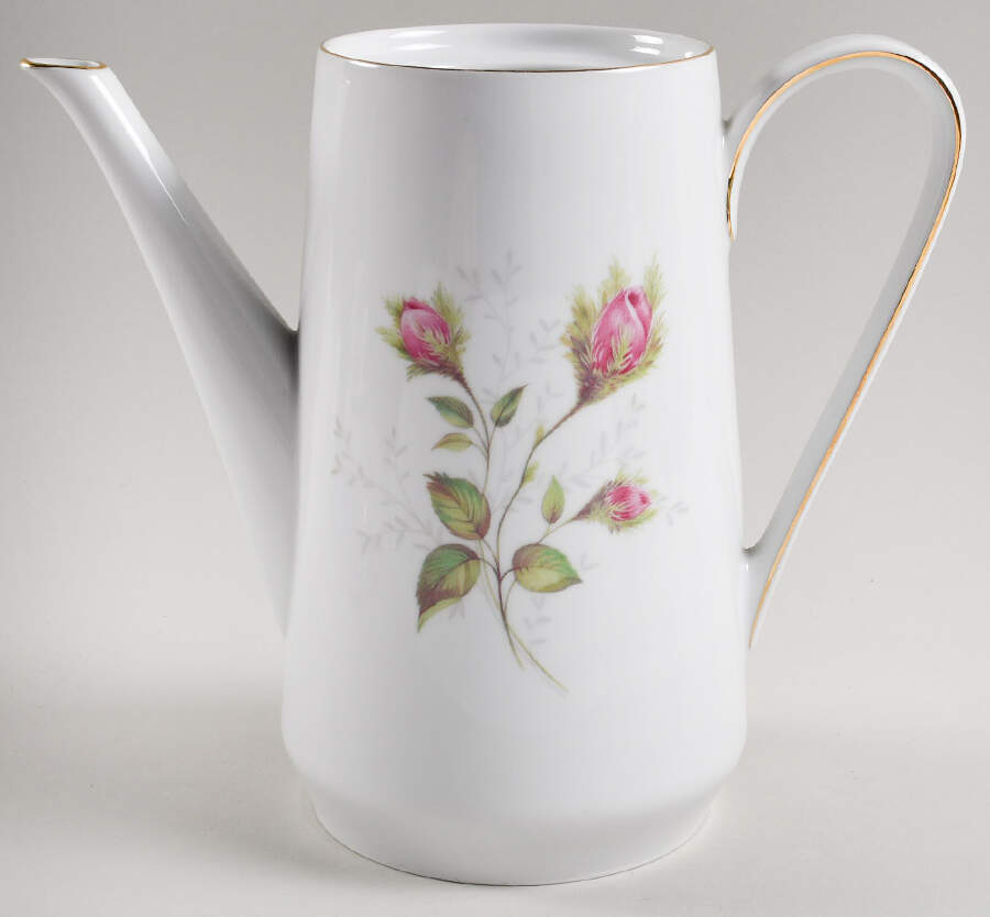 Moss Rose (Smooth) Coffee Pot No Lid by Hutschenreuther-1
