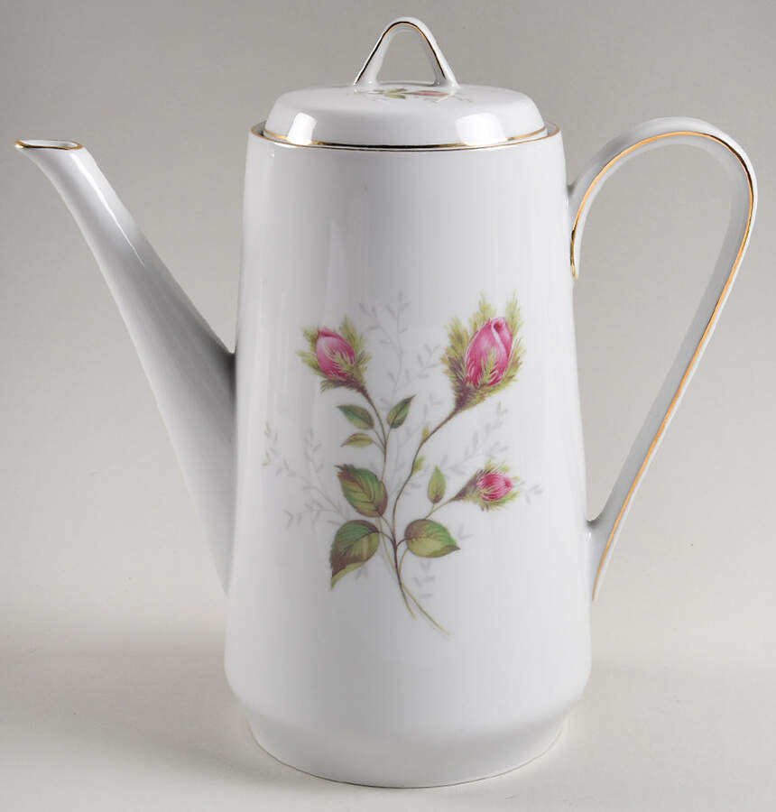 Moss Rose (Smooth) Coffee Pot & Lid by Hutschenreuther-1