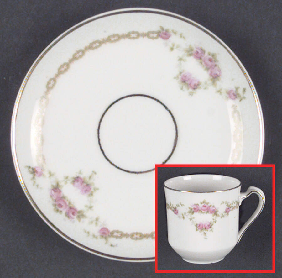 HC675 Flat Demitasse Cup & Saucer Set by Heinrich - H&C-1