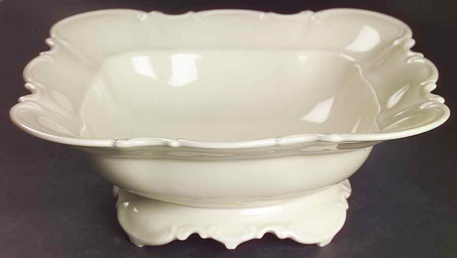 Sylvia (Off White, No Trim) 10" Square Vegetable Bowl by Hutschenreuther-1