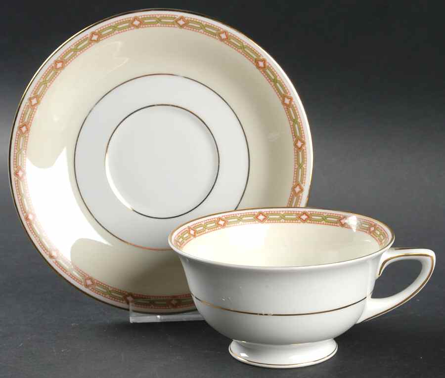 17757 Footed Cup & Saucer Set by Heinrich - H&C-1
