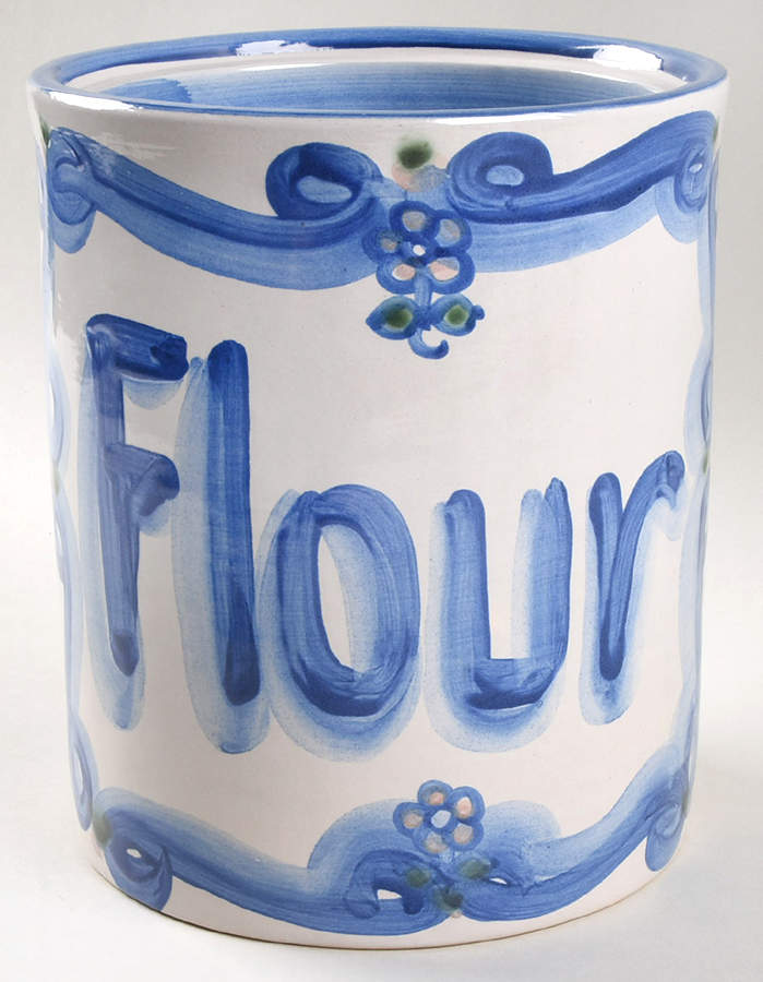 Bluette Flour Canister No Lid by M A Hadley-1