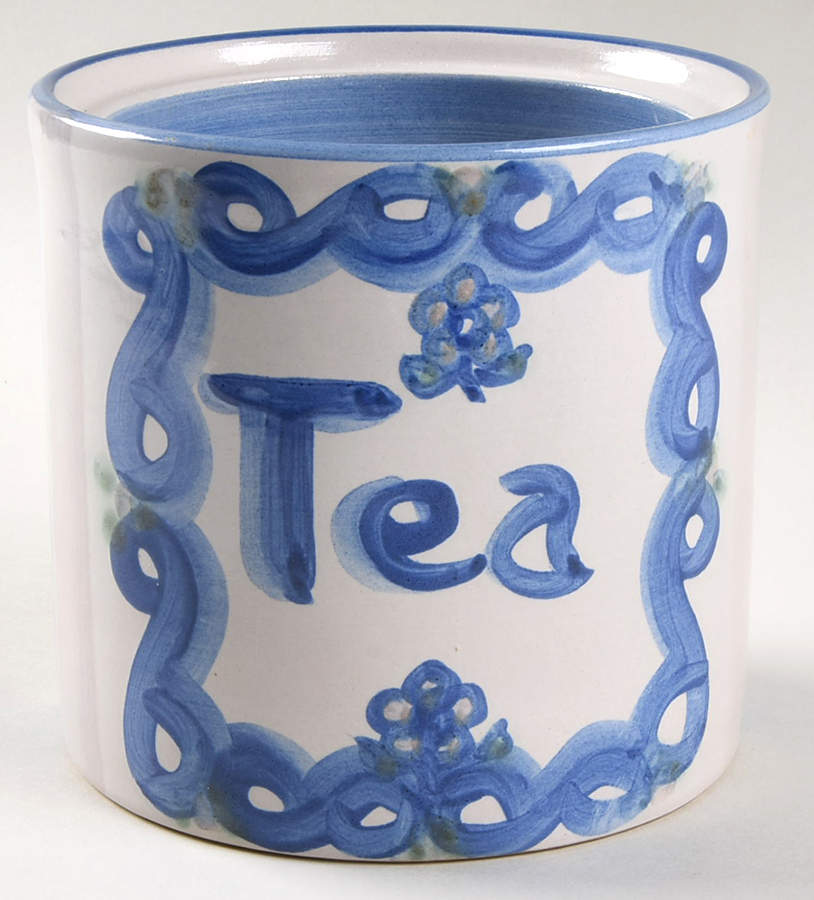 Bluette Tea Canister No Lid by M A Hadley-1