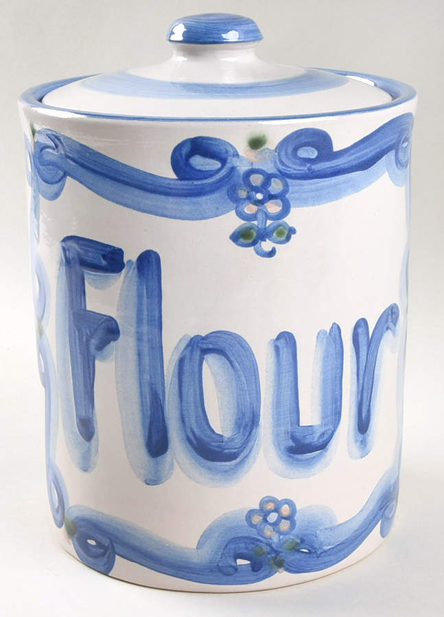 Bluette Flour Canister & Lid by M A Hadley-1