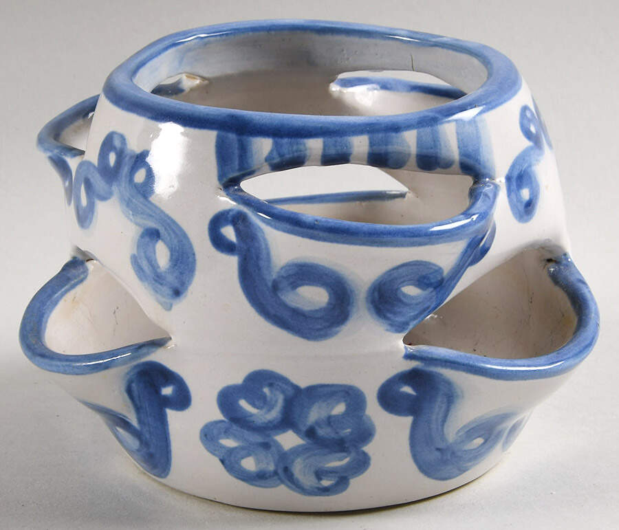 Bluette 4" Strawberry Planter by M A Hadley-1