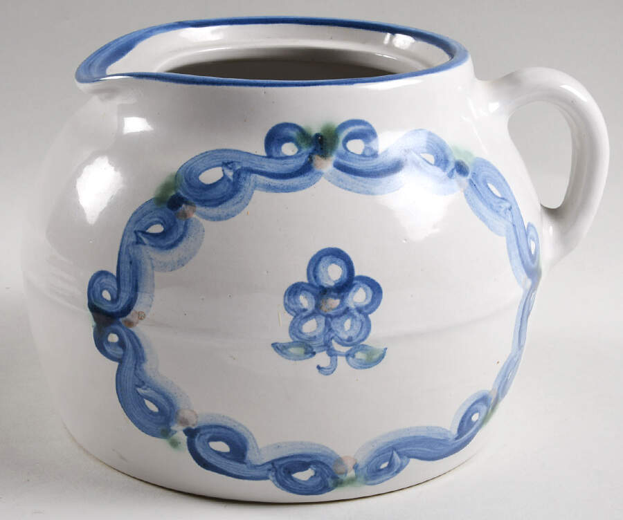 Bluette Bean Pot No Lid by M A Hadley-1