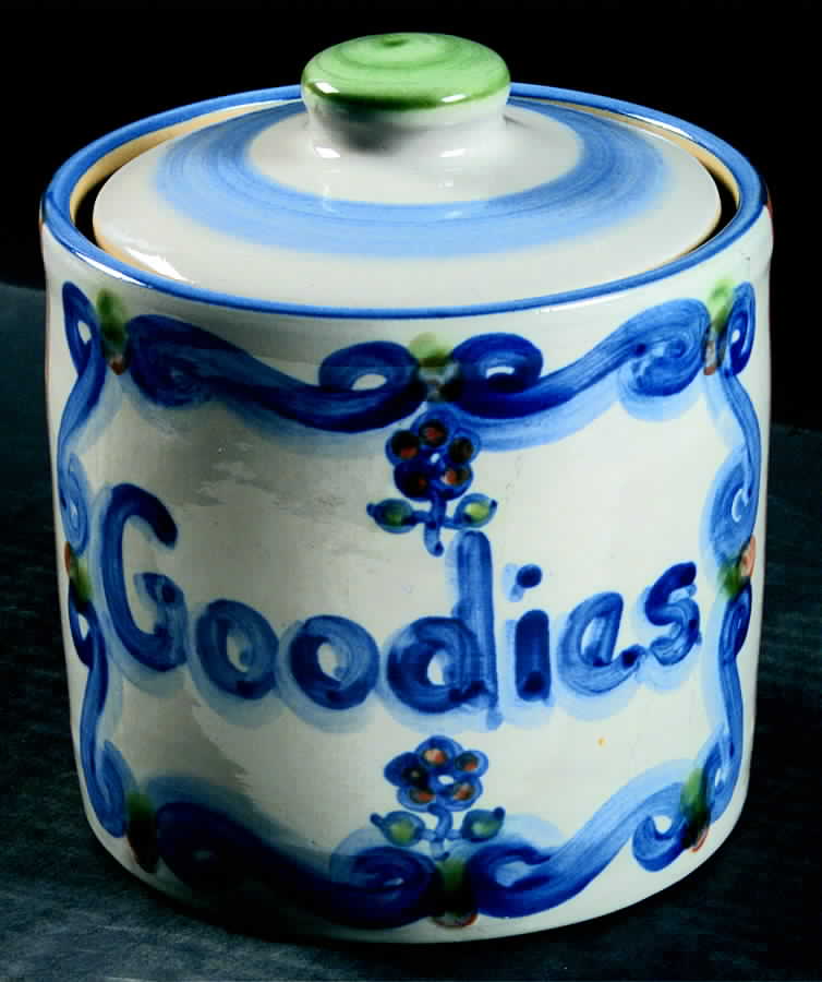Bluette Cookie Jar & Lid by M A Hadley-1