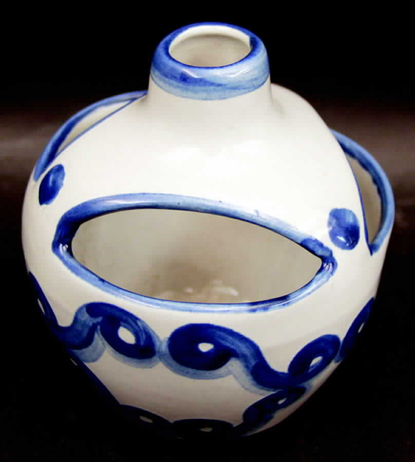 Bluette 3" Flower Frog by M A Hadley-1