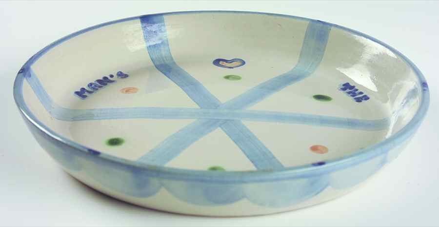 Bluette Pie Serving Plate by M A Hadley-1