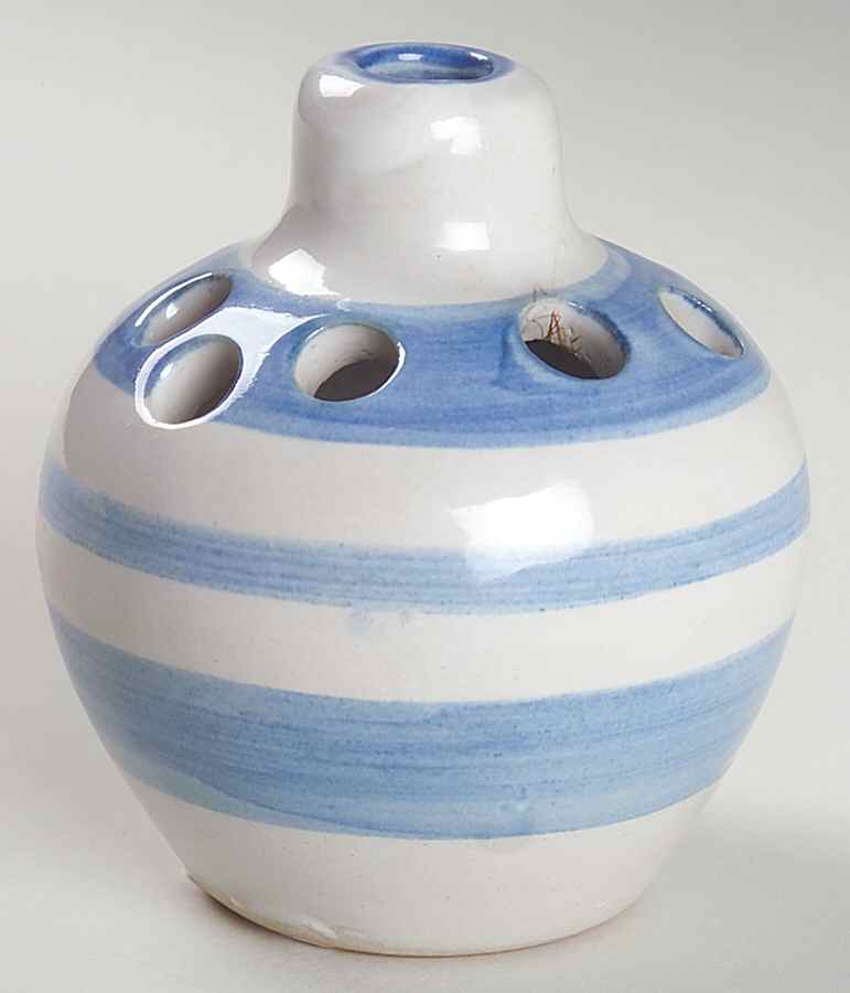 Bluette 4" Flower Frog by M A Hadley-1