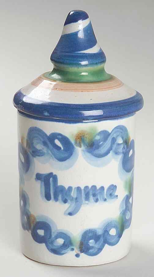 Bluette Large Spice Jar & Lid by M A Hadley-1