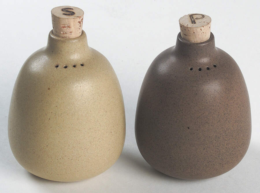 Birch (Coupe Shape) Salt & Pepper & Cork Stopper Tops by Heath-1