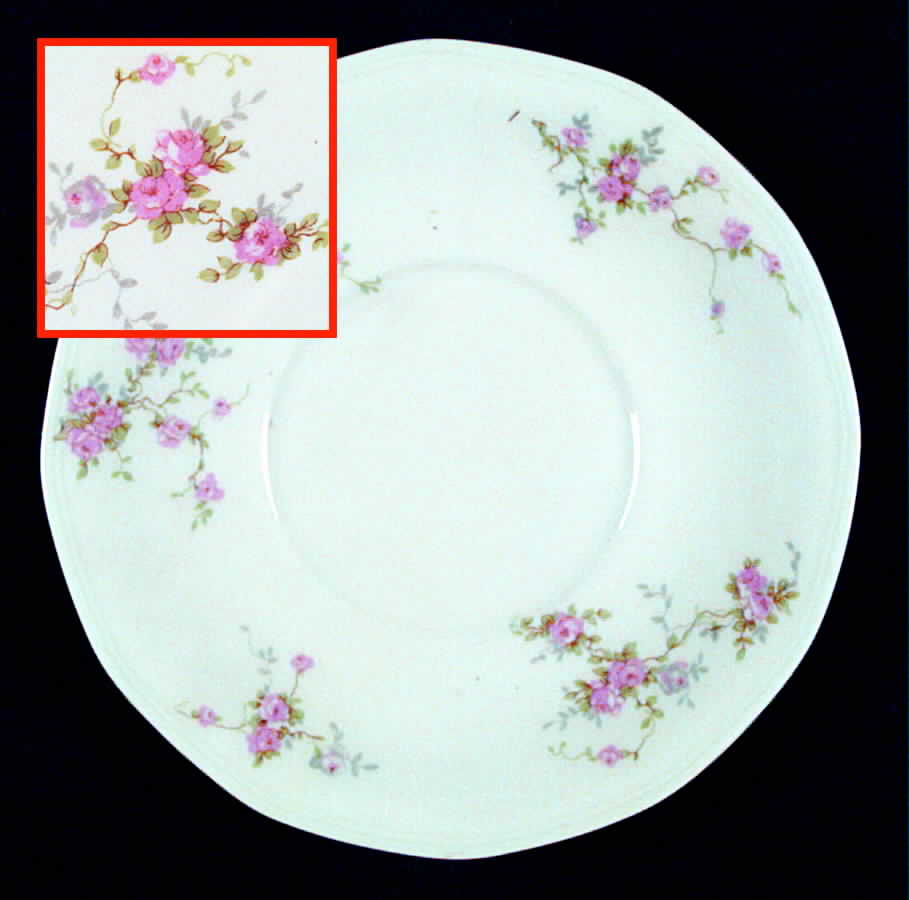 Pink Spray (Ny, Multisided) Saucer for Cream Soup Bowl by Haviland-1