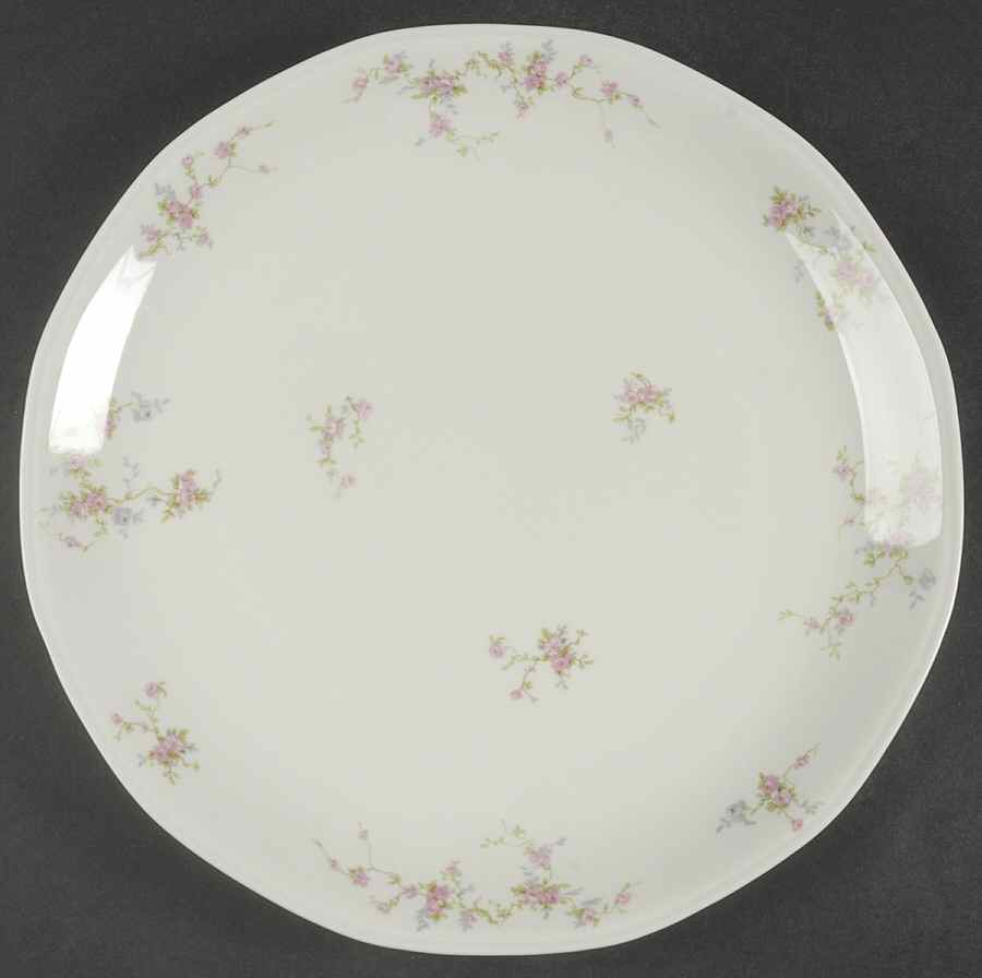 Pink Spray (Ny, Multisided) 12" Chop Plate (Round Platter) by Haviland-1