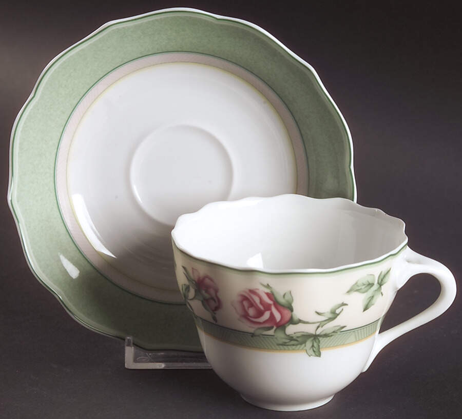 Parklane Flat Cup & Saucer Set by Hutschenreuther-1