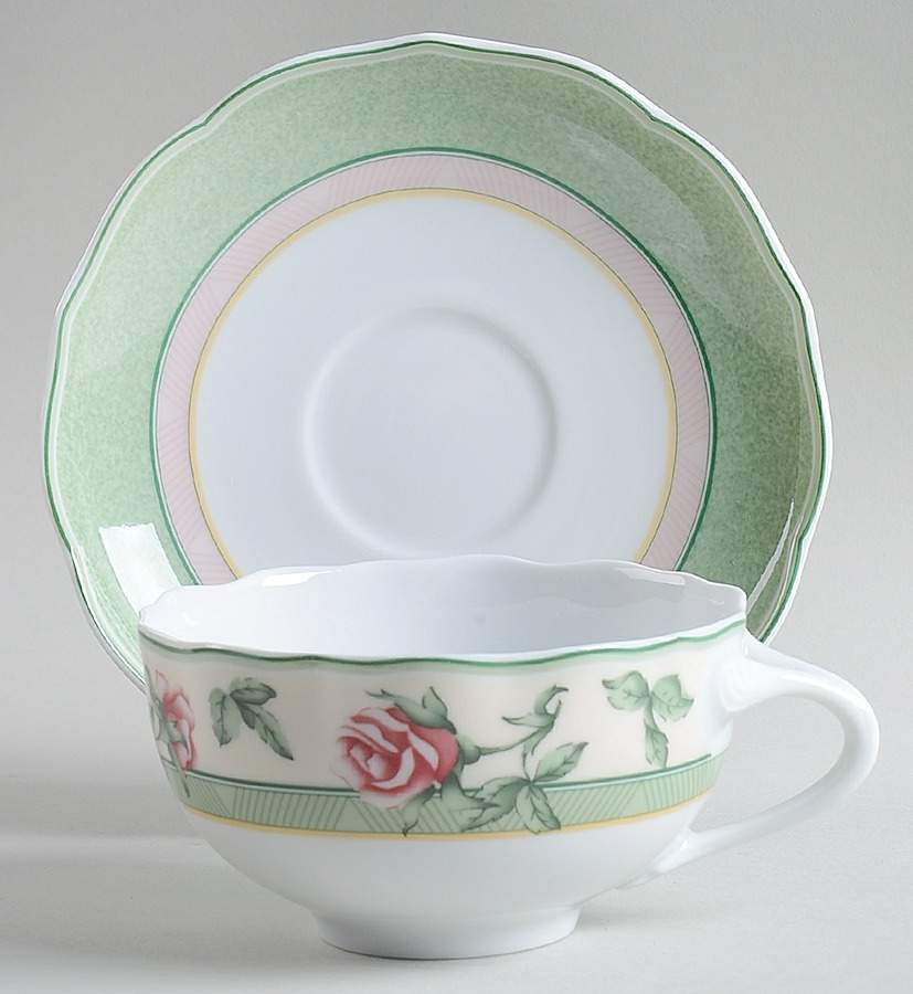 Parklane Flat Cup & Saucer Set by Hutschenreuther-1
