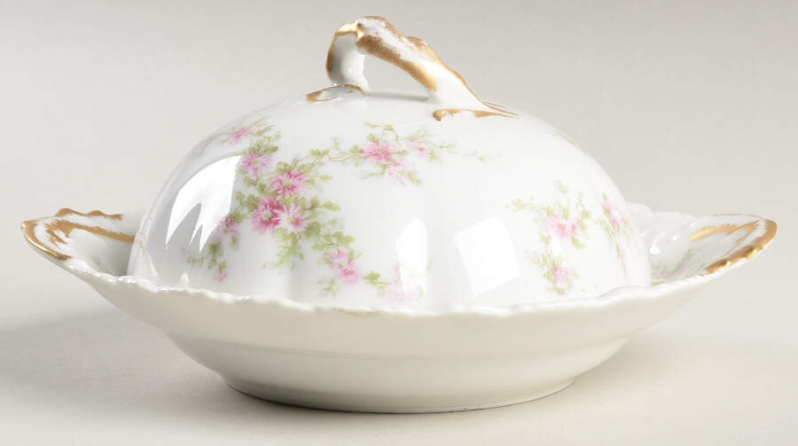 Schleiger 151-1 Round Covered Butter by Haviland-1
